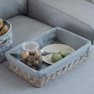 Cheap Hand Woven Decoration Organizer Rattan Willow Wicker Cutlery Fruit Storage Tray Home Decoractions Win Boxes basket wholesale
