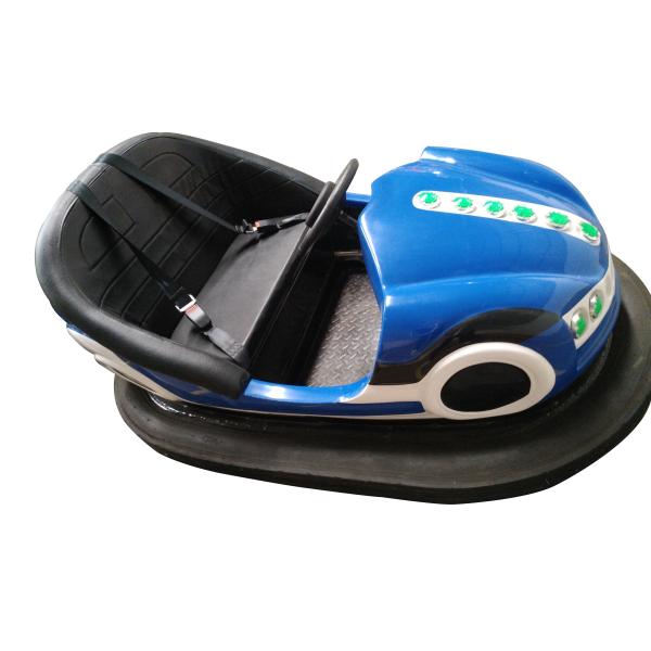 Outdoor Kids Bumper Cars Glass Steel Material LED Lights For Theme Park