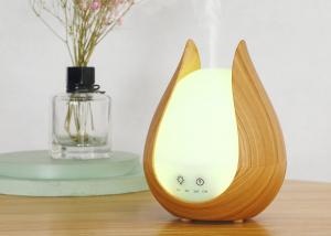 Cheap 200ml Colorful LED Lamp Wood Grain Oil Diffuser Improve Sleep Quality Modern Craft wholesale