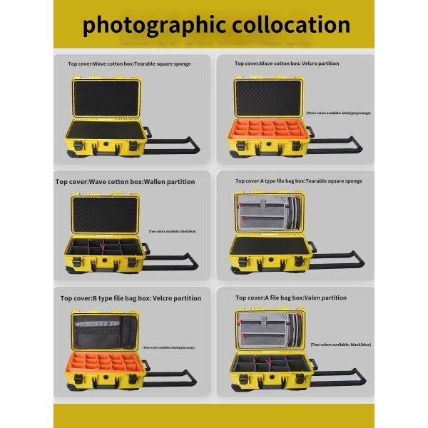 IP67 Waterproof Tool Storage Case 560x350x230mm Customizable Interior