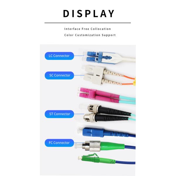 Custom Length Fiber optic patch cord Simplex SC SC UPC/APC G652D 9/125 SM Optical Fiber
