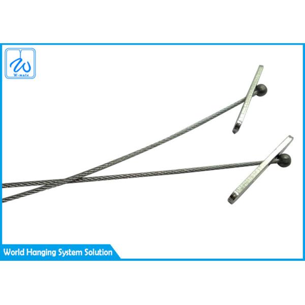 2 - Leg 7x7 Wire Rope Sling Assembly With Paddle Ends For Plant Hanging Basket