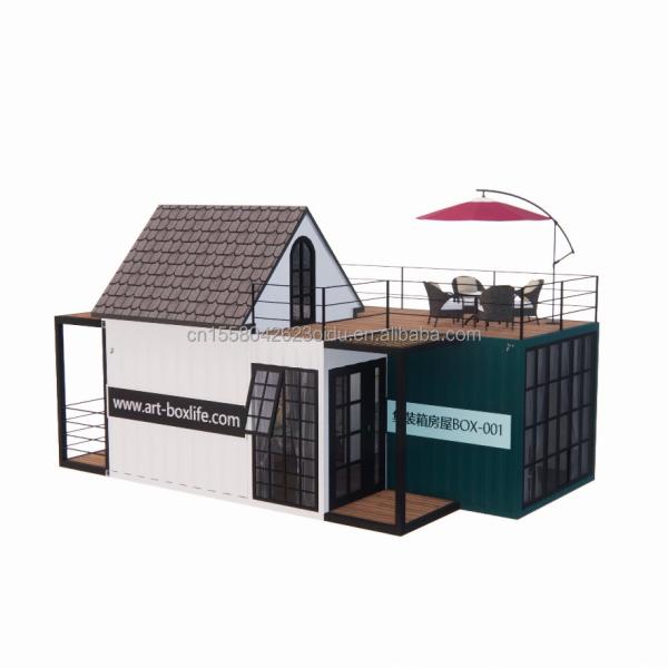 Family of Three 20ft Luxury 5m High Duplex Container Mobile House with Wall Alternatives and Aluminum Alloy Windows