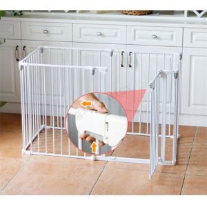 Cheap Multiscene White Foldable Baby Playpen Extendable With Automatic Lock wholesale
