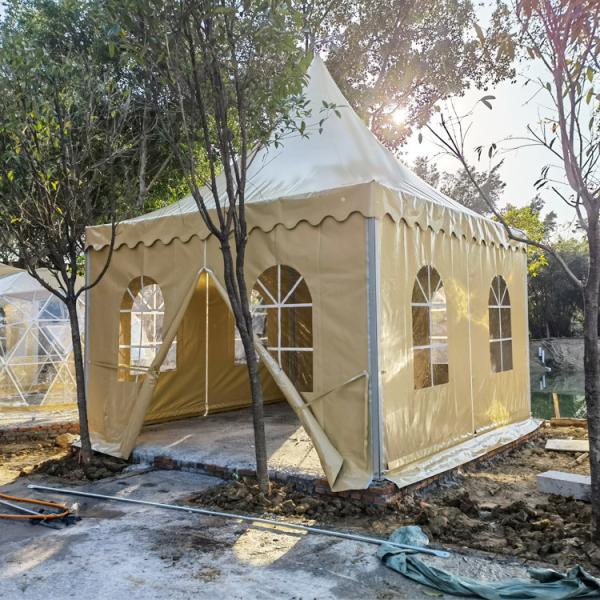 Double PVC Outdoor Stainless Pagoda Event Tent With Aluminum Frame