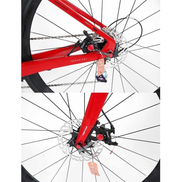 TWITTER factory carbon fiber road bike R10 22 speed disc brake 700c 25c
