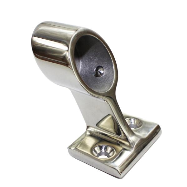 60 degree 316 Stainless Steel Boat Handrail Fitting / Metal Stanchion