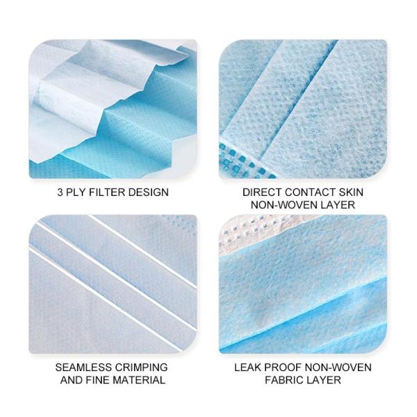 Anti Dust Disposable Face Mask For Kids Individual Package 175mm x 95mm