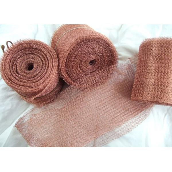 Copper Knitted Wire Mesh 0.018-2.03mm Wire Diameter Non Flammable