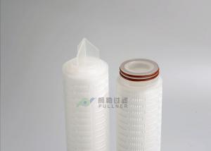 Cheap 0.1 Micron Microelectronics Filter PTFE Membrane Pleated Cartridge Air Filter wholesale
