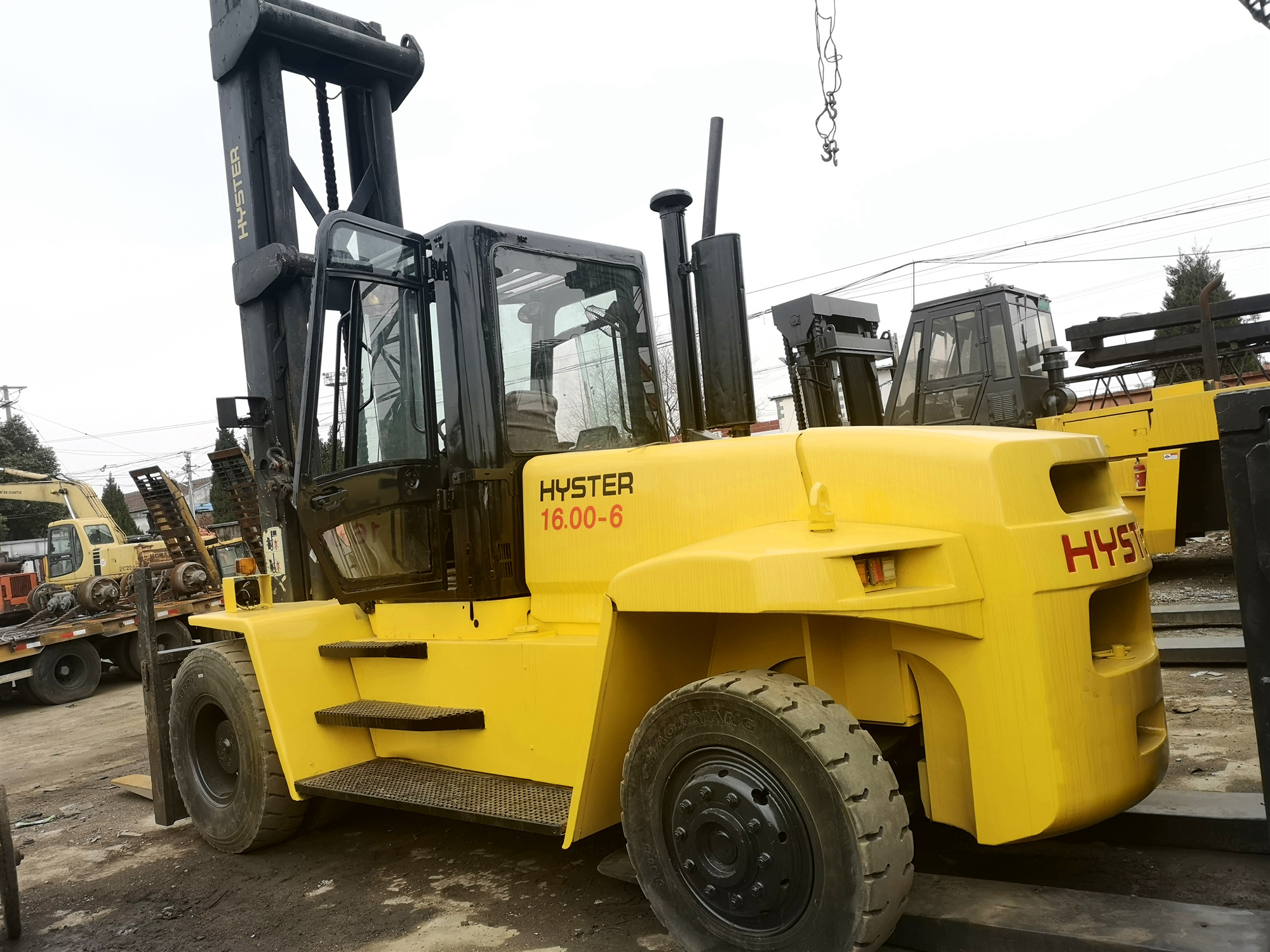 Strong Power Manual Used Diesel Forklift Truck Convenient Manipulation