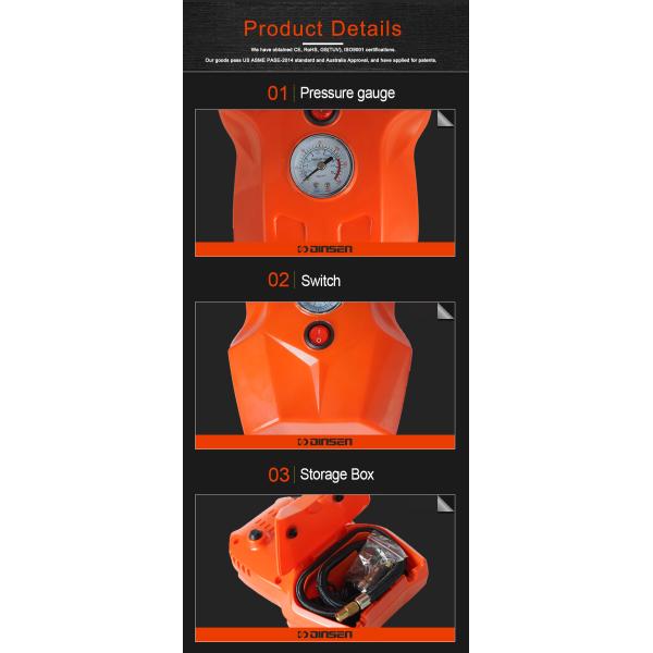 10A Car Tyre Inflator Pump , Portable Air Compressor Pump Digital Tire Inflator