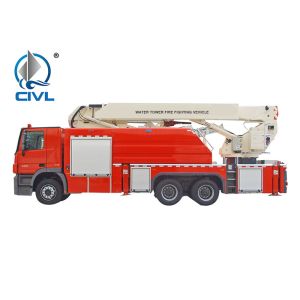 China Water Tower 6x4 31900kg Fire Fighting Vehicle on sale