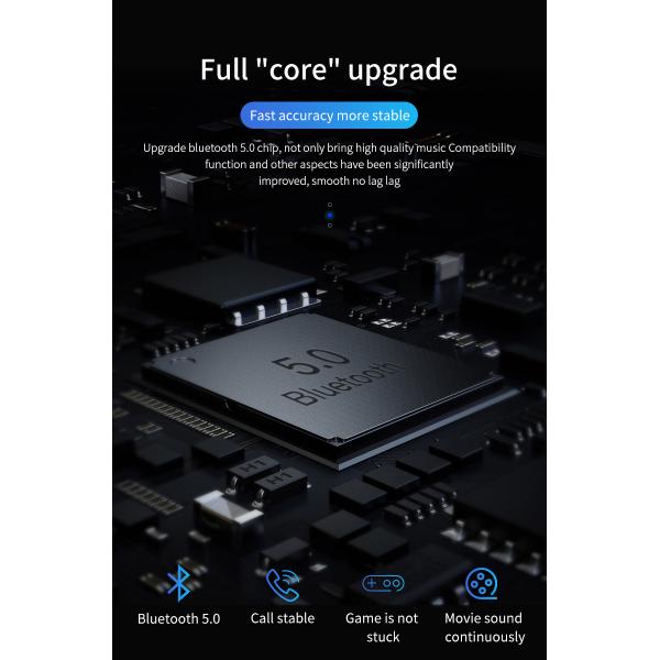 Sweatproof Bluetooth 5.0 Earphone 3D Stereo Sound tws Wireless earbuds earphone with 400mAh Charging Box