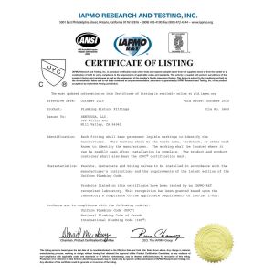 HUNAN SENTO Stainless Steel Sanitary Ware Co.,Ltd Certifications