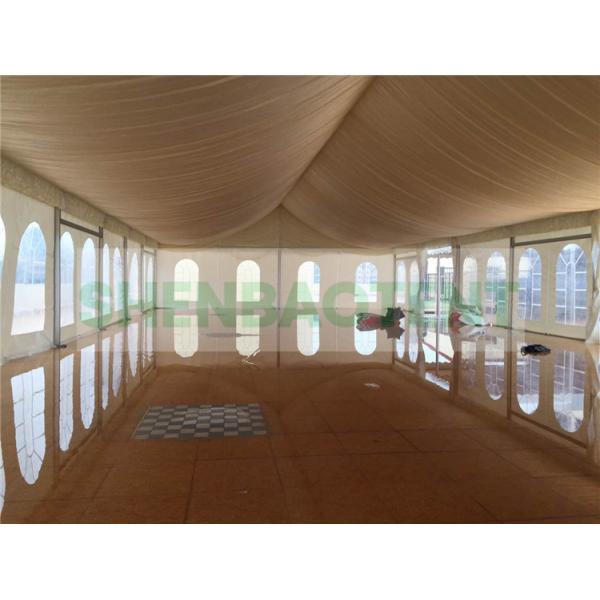 Snow Loading 10kg/Sqm Wedding Marquee Tents Double Coated Pvc