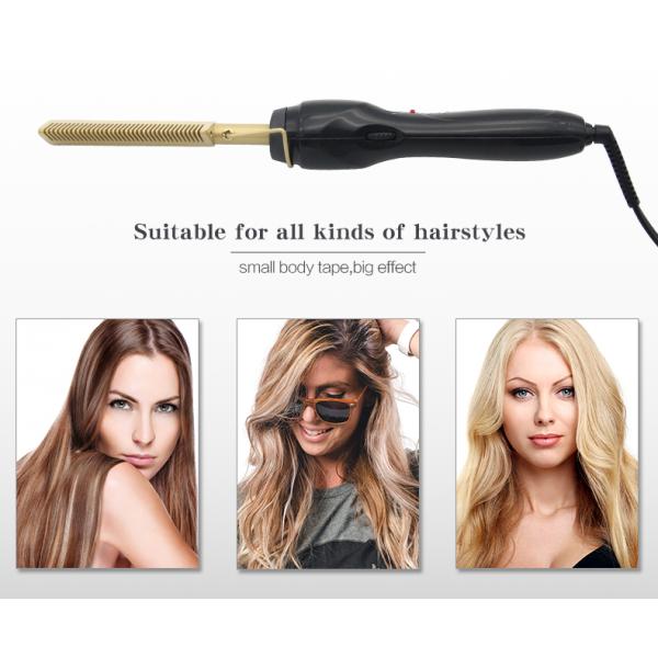 15s Heat Up PTC Heater Hair Curling Comb For Natural Black Hair