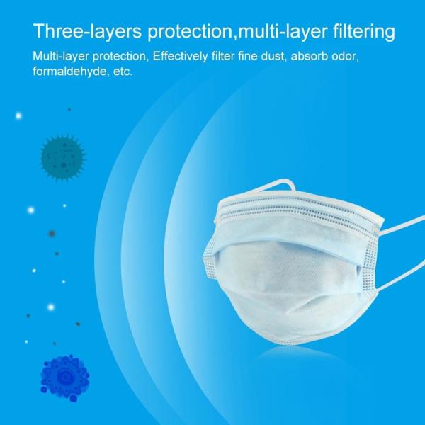 3D Foldable Kids Medical Face Mask Anti Pollution Soft Material Skin Friendly