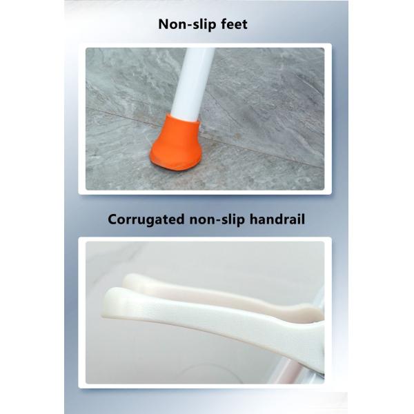 Household Height Adjustable Shower Chair Flip Armrest Elderly Durable Aluminum Alloy Shower Chair