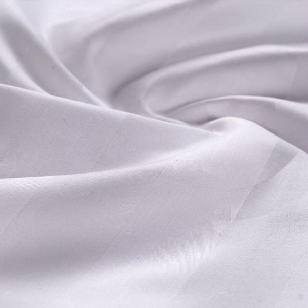 Fabric Count 40 Popular Pure 100% Cotton Satin Bed Sheet White Suitable Linen Bedding Sets