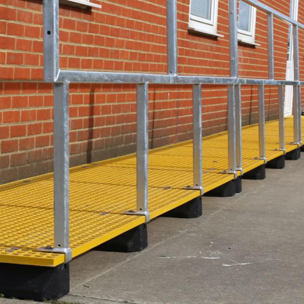 HVAC rubber foot installation example