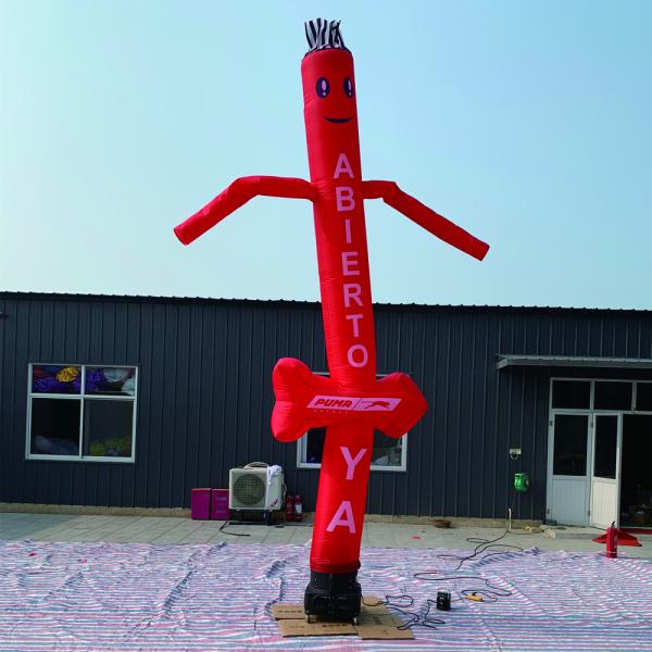 3 m Cudtomized Logo advertising inflatable sky dancer one legged Outdoor activity air dancer with engine