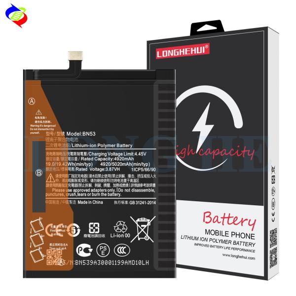 RECHARGABLE Lithium-ion Polymer Battery BN53 for Xiaomi Redmi Note 9 Pro Max 5020mAh 3.87V
