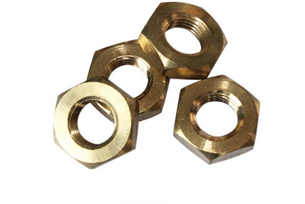Quality Brass Thin Hexagon Nut DIN 439B Cheap Price Metric Brass Jam Nut for sale