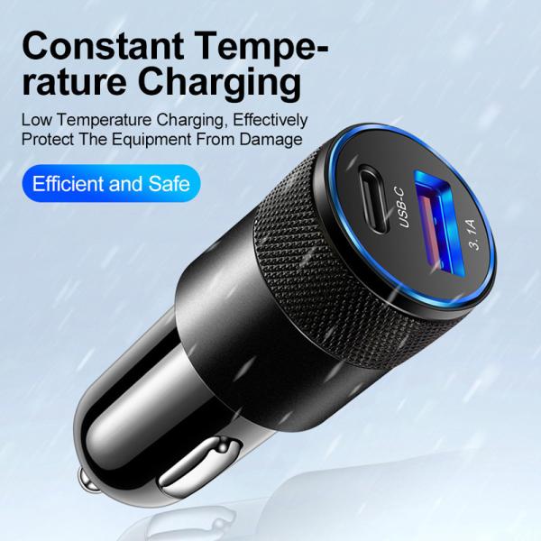 5V 3.1A USB Car Charger Fast 15W Power For IPad Macbook Iphone