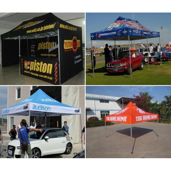 Red 10x10ft Easy Folding garden Pop Up Gazebo Tent Dye Sublimation Printing