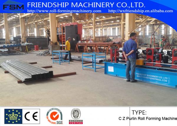 Quality GCr15 C Z Purlin Roof Panel Roll Forming Machine for sale