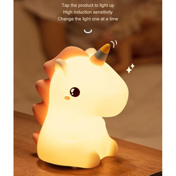 Waterproof and Good Flexibility Kids Night Light for Rechargeable Toddler 16 Colors Lamp