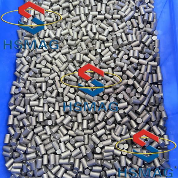 Round Super Strong Industrial SmCo Cylinder Magnet Rustproof Cylinder Magnets