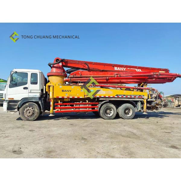 In 2010 Sany Heavy Industry 37 Meters Isuzu Second Hand Concrete Pump Truck