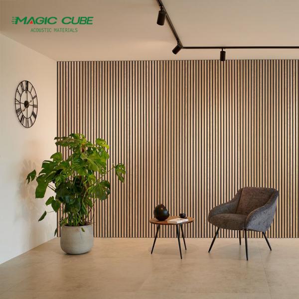 Environmental Friendly Acoustic Slat Wall Panels 2800*600 For Office Building