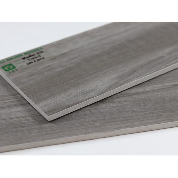Dark Grey Floor Bathroom Wood Grain Ceramic Tiles 200x1000mm