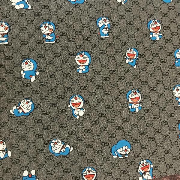 Printed Cartoon GD Letter Jingle Cat PVC Faux Leather Bags Phone Case Package Box Leather Fabric