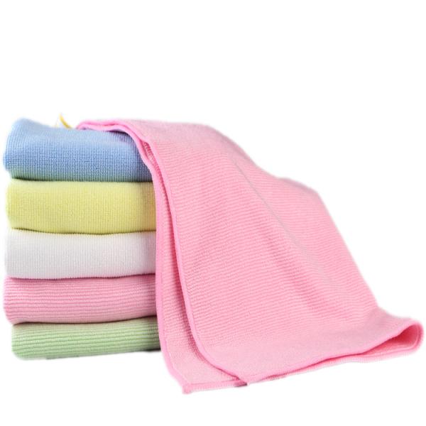 Square Absorbent Plain 380gsm Microfiber Polishing Towels