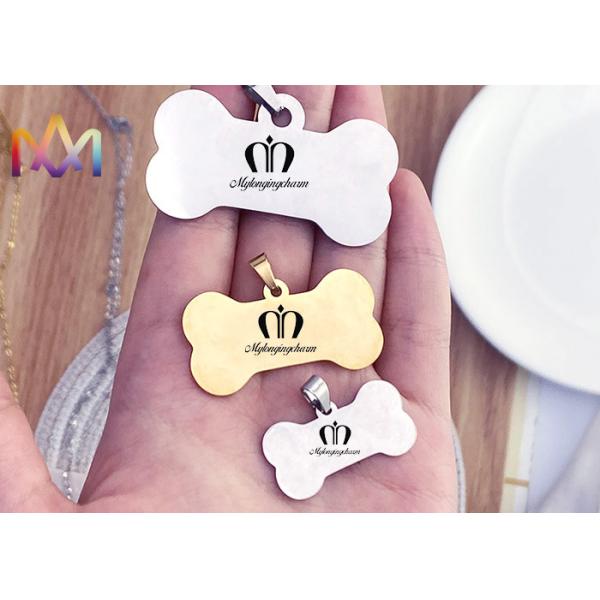 Rustproof Bone Shape Identification Tag Personalized Pet Charms
