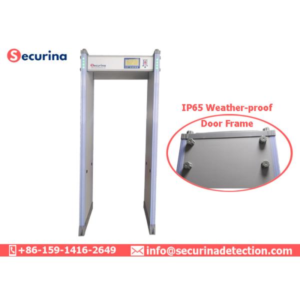 Quality Commercial Metal Walk Through Gate , Door Frame Metal Detector 760mm Tunnel Size for sale