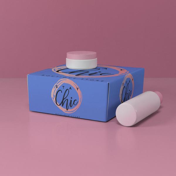 Eco Friendly Cosmetic Makeup Packaging Boxes Corrugated Cardboard Postal Shipping Boxes