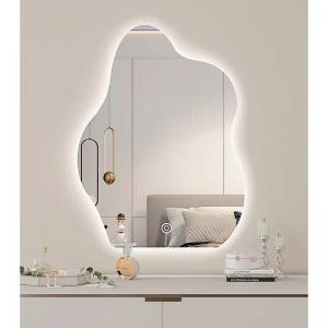 Cheap Irregular Cloud Shaped Wall Hanging Decor Mirror Smart Led Wall Mirror For Bathroom wholesale