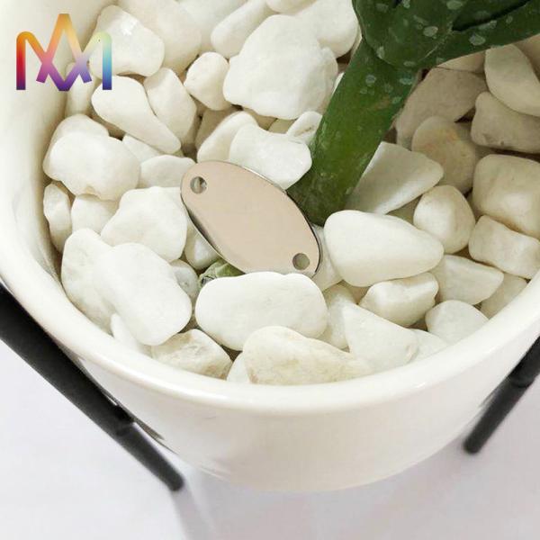 SS304 Oval Pendant Thickness 1MM For DIY Jewelry