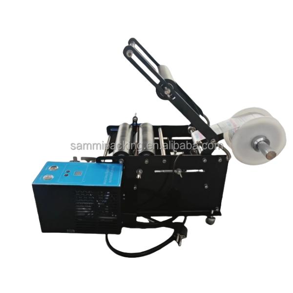 Wood Packaging Intelligent Type Labeling Machine for Wine Tin Cans and Round Bottles