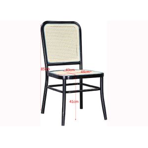 Cheap Outdoor Bistro Rattan 85cm Upholstered Cafe Chairs wholesale