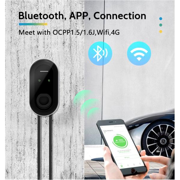 7KW 11KW 22KW Level 2 Fast Charging Station EV Wall Charger 32A Wall Mount AC EV Charger