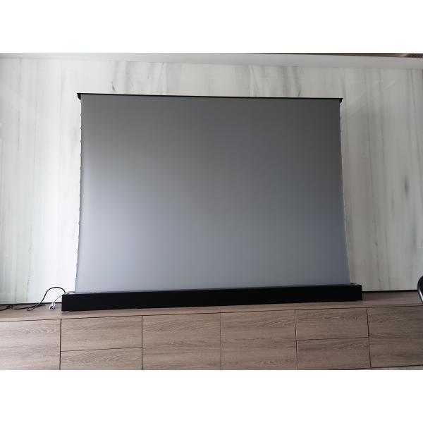 8k Floor Rising Projector Screens Large Size 150 Inch Motorized Projector Screen