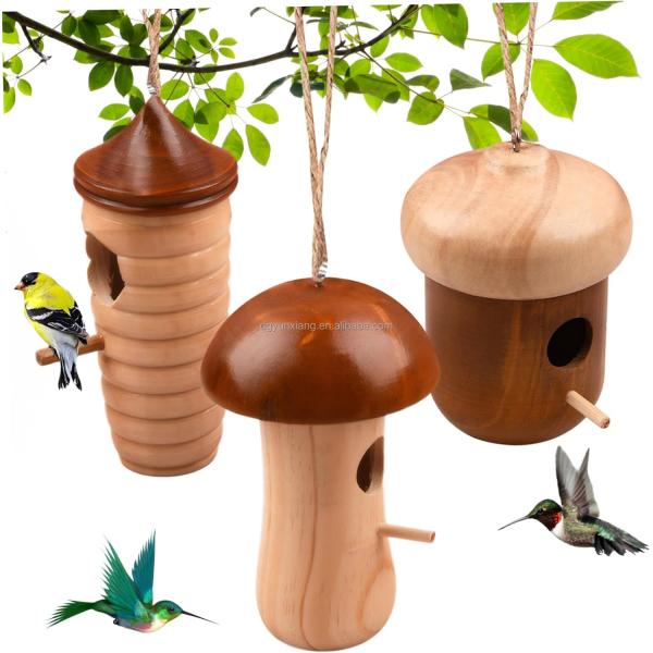 Wooden Garden Tool - Bee House Stylish and Functional for Gardens Premium Wooden Bee Shelter