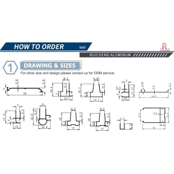 Anodized 6063 Aluminum Extrusion Profiles For Whiteboards Frame