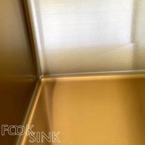 Cheap Undermount Nano PVD Stainless Steel Sink 30'' Single Bowl Gold wholesale